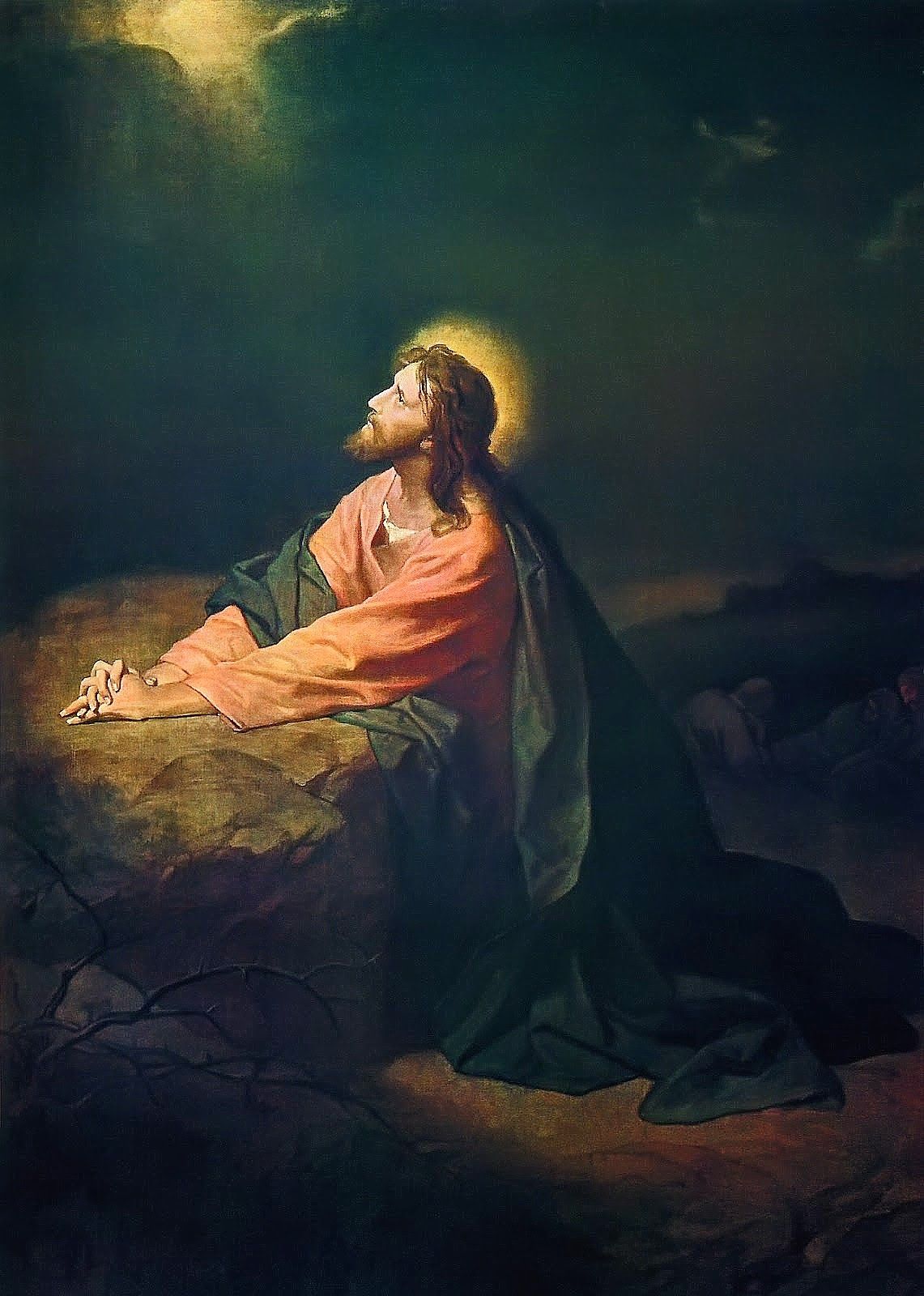Christ in Gethsemane, painting by Heinrich Hofmann (1886)